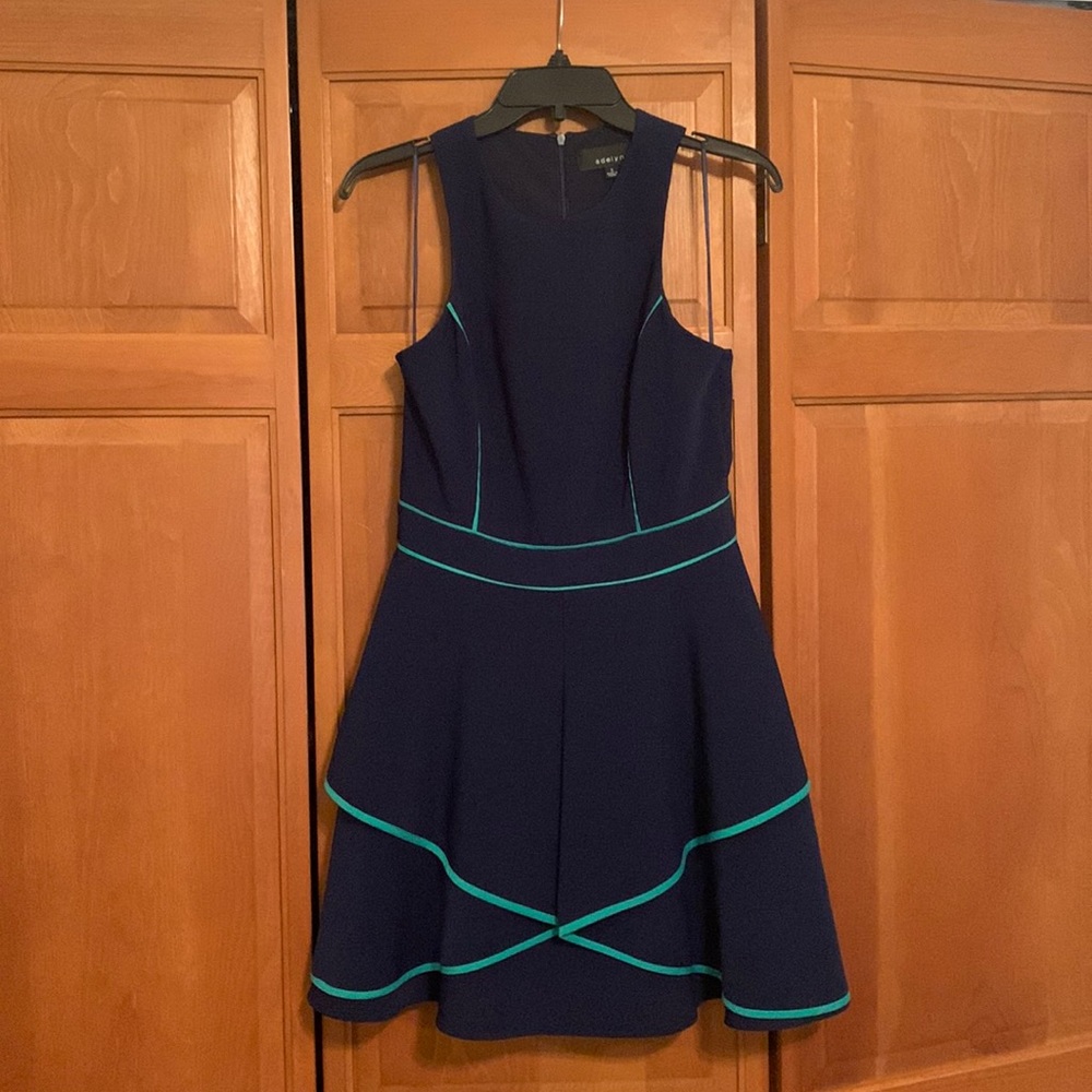Navy and Turquoise Adalyn Rae Stitch Fix Dress